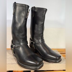 Double H Boots Ladies Harness Boots Size 9 W Black DH5004 Leather Riding Boots